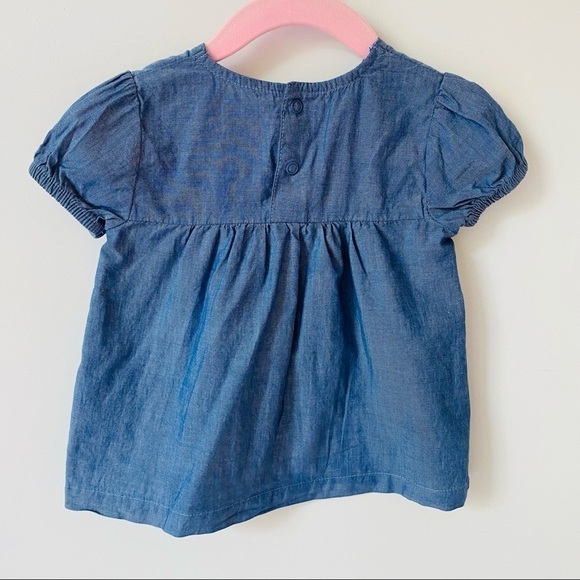 𝅺CARTER'S Baby Girl Jean Tunic Elephants - Picture 2 of 8